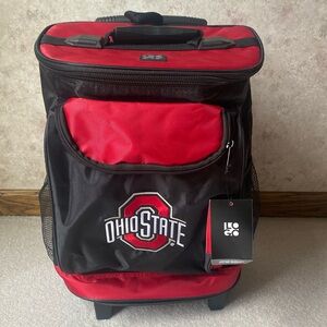 "Ohio State" rolling cooler